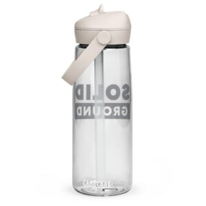 Flip straw water bottle