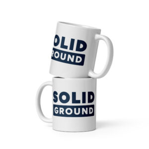 White glossy mug